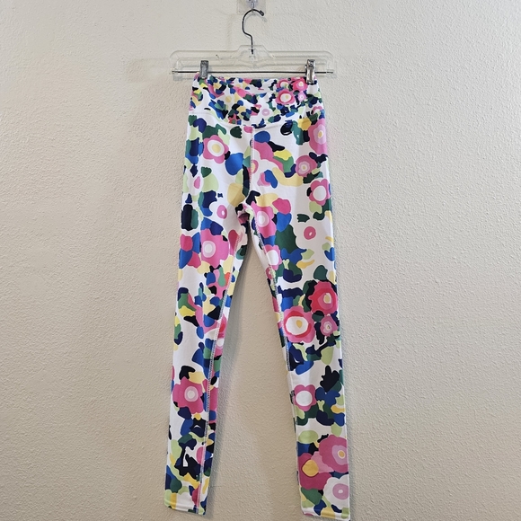Jessie Zhao High Rise Yoga Leggings in Pink Garden Print Sz Small NWOT - Picture 10 of 10